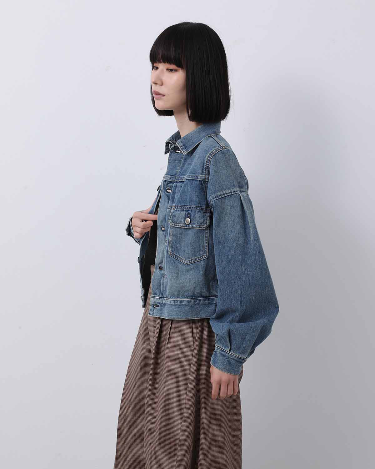BALLOON SLEEVE DENIM JACKET/TYPE 2 REGULAR FIT