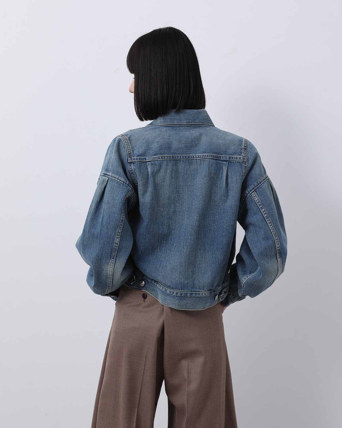 BALLOON SLEEVE DENIM JACKET/TYPE 2 REGULAR FIT