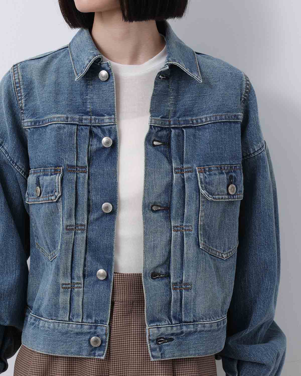 BALLOON SLEEVE DENIM JACKET/TYPE 2 REGULAR FIT