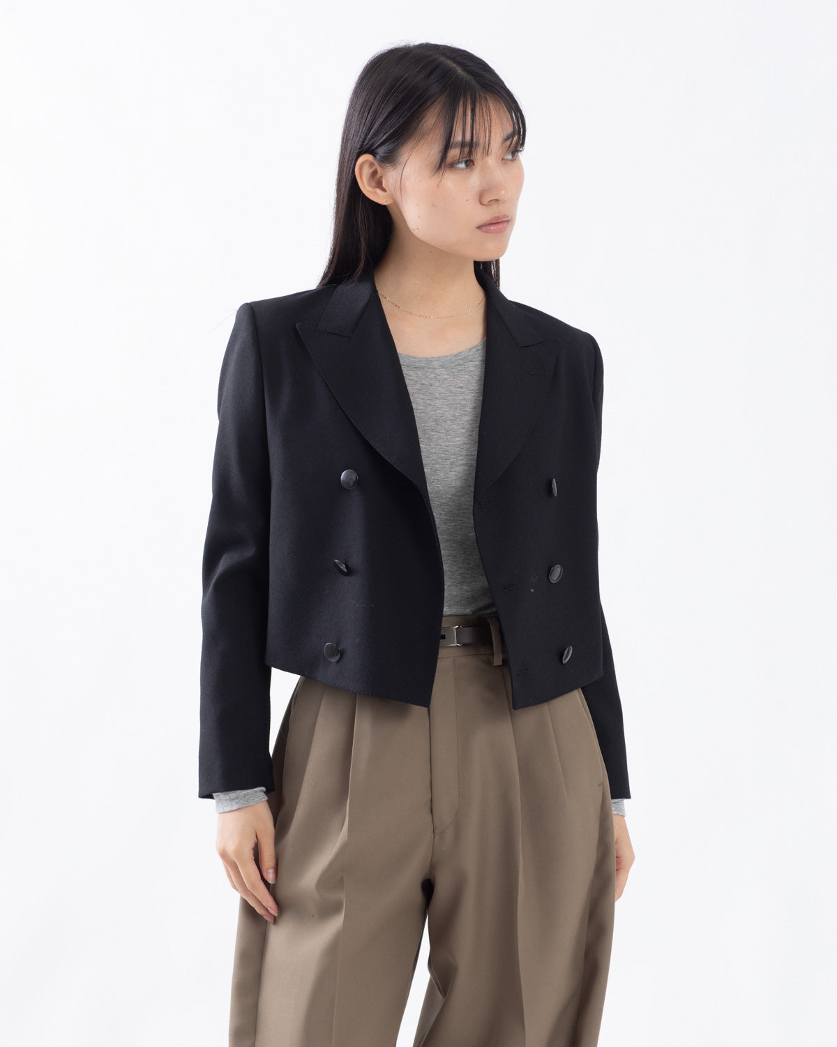 TROPICAL DOUBLE-BREASTED BLAZER