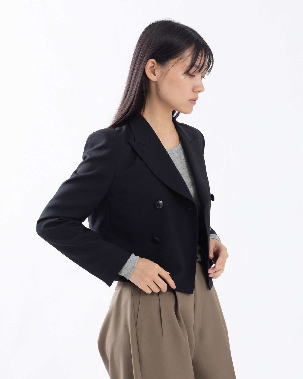 TROPICAL DOUBLE-BREASTED BLAZER