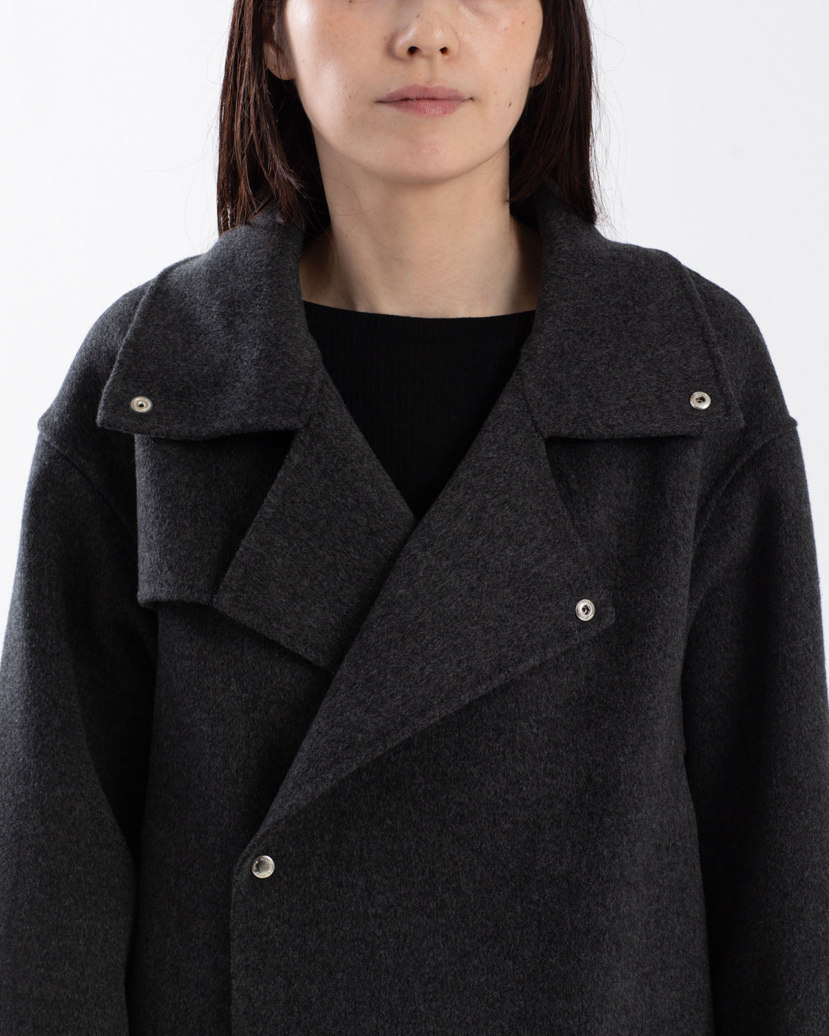 LIGHT DOUBLE-FACED CROPPED TRENCH COAT