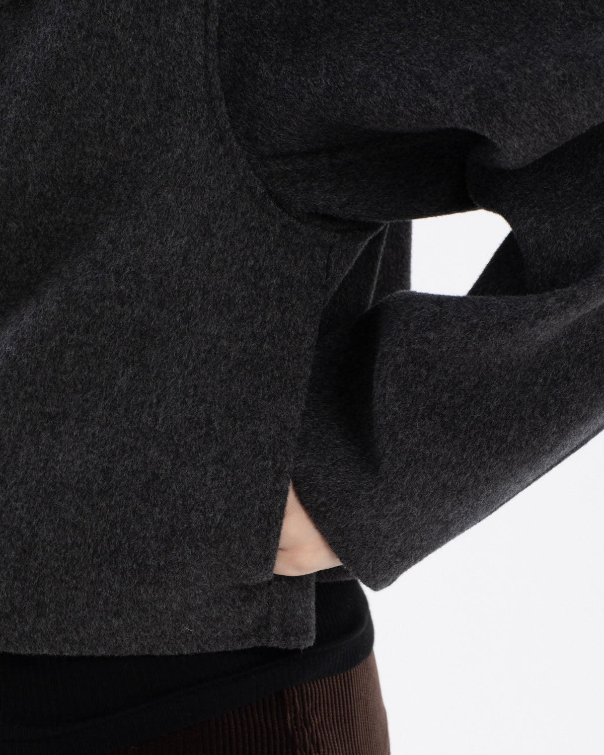 LIGHT DOUBLE-FACED CROPPED TRENCH COAT