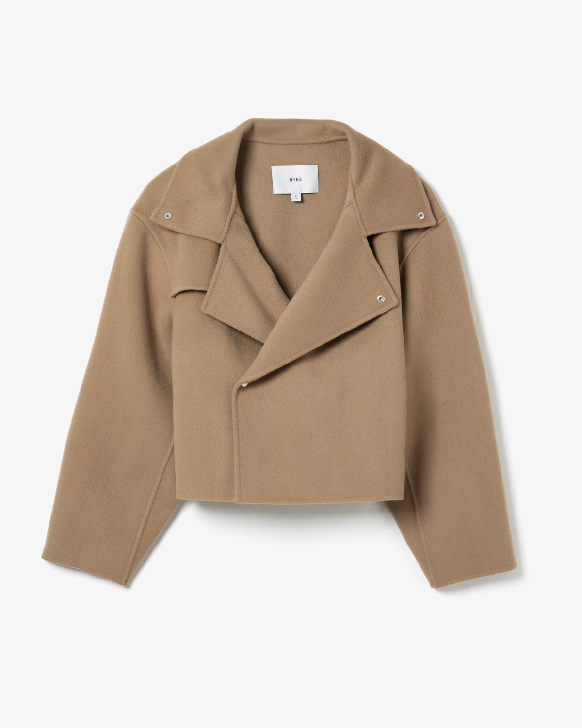 LIGHT DOUBLE-FACED CROPPED TRENCH COAT