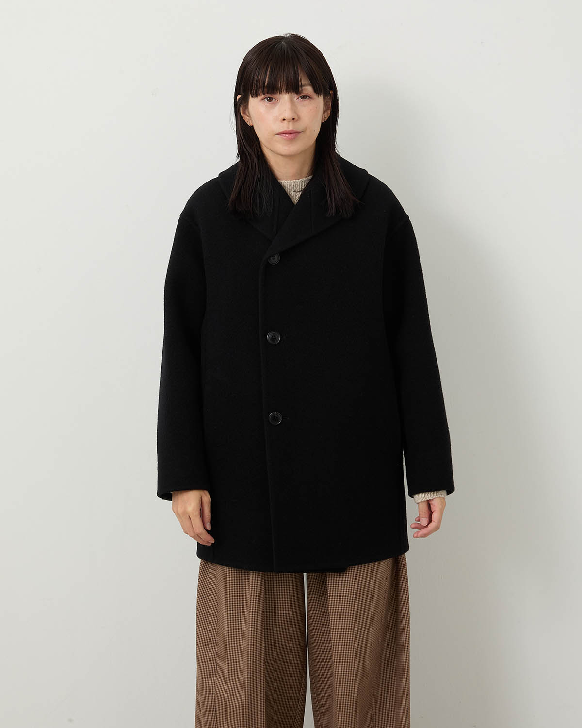 DOUBLE FACE SHAWL COLLAR COAT