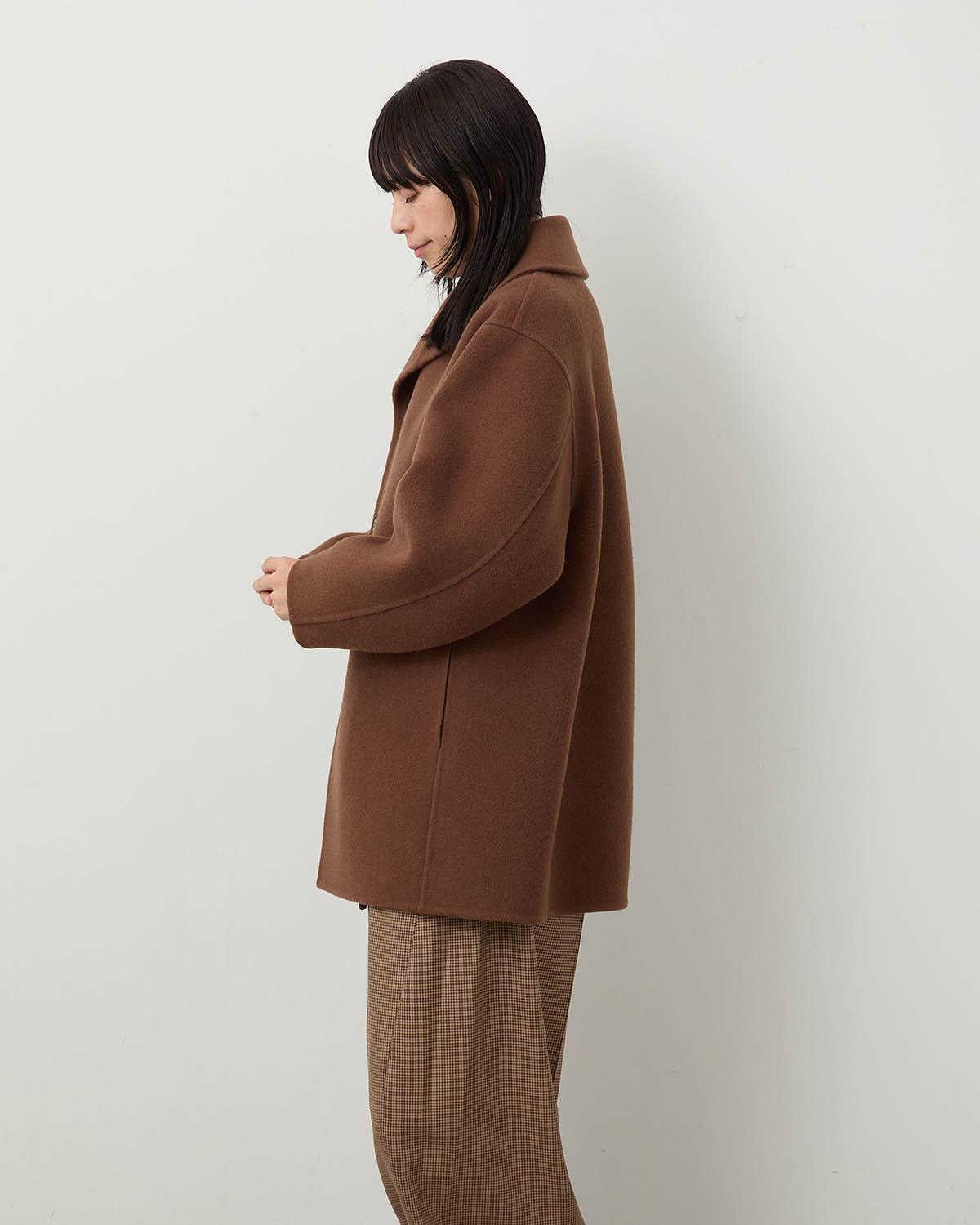 DOUBLE FACE SHAWL COLLAR COAT