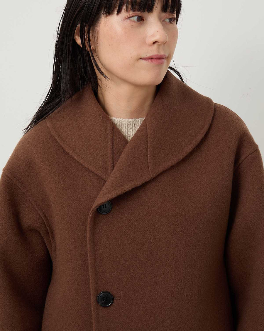 DOUBLE FACE SHAWL COLLAR COAT – COVERCHORD