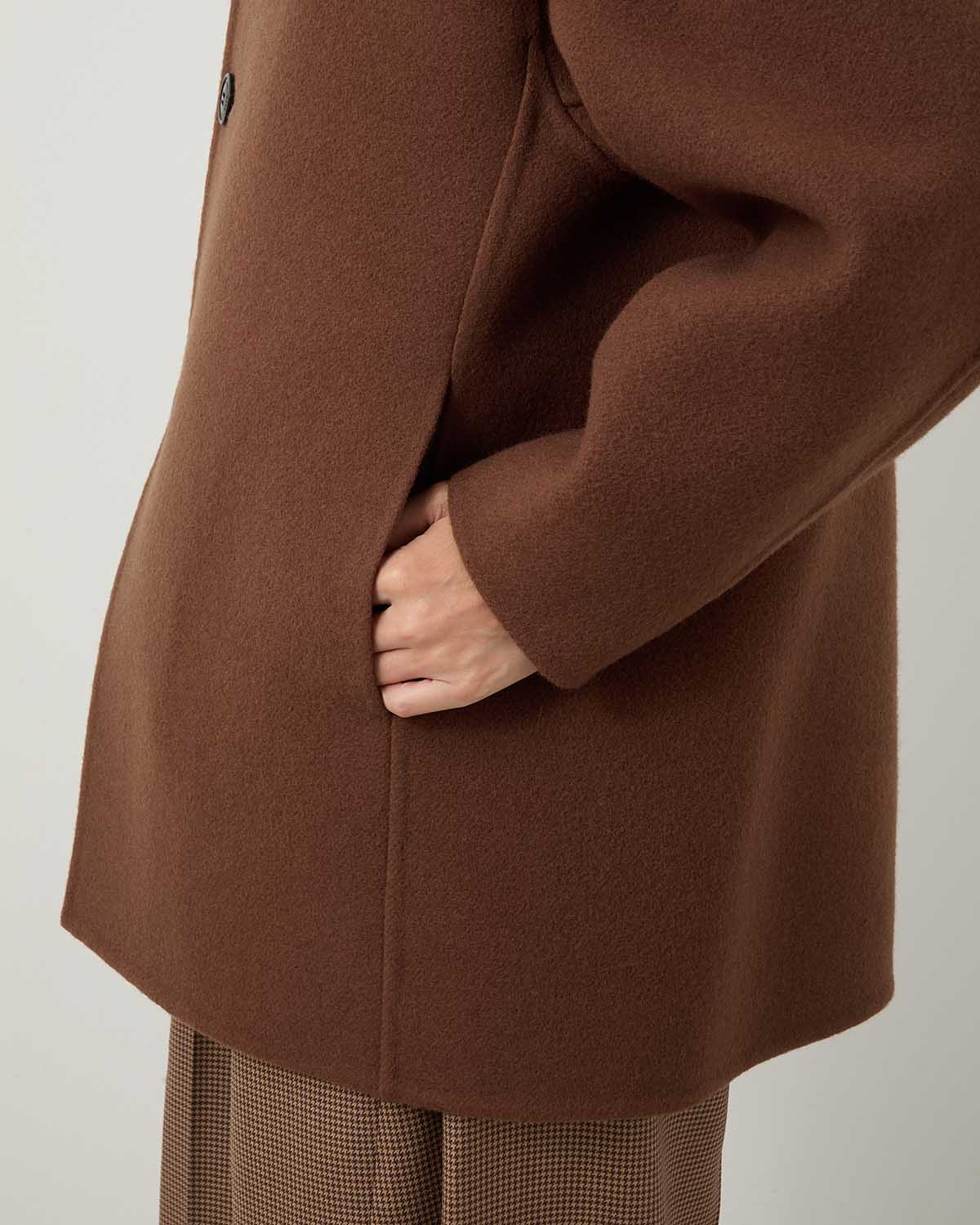 DOUBLE FACE SHAWL COLLAR COAT