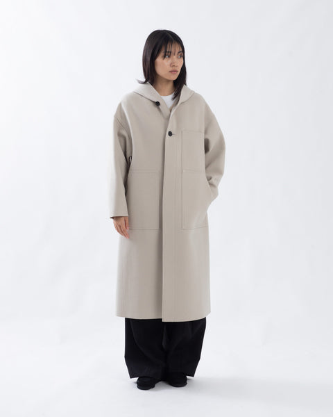 ハイク　MELTON HOODED WORK COAT MELTON HOODED WORK COAT – COVERCHORD