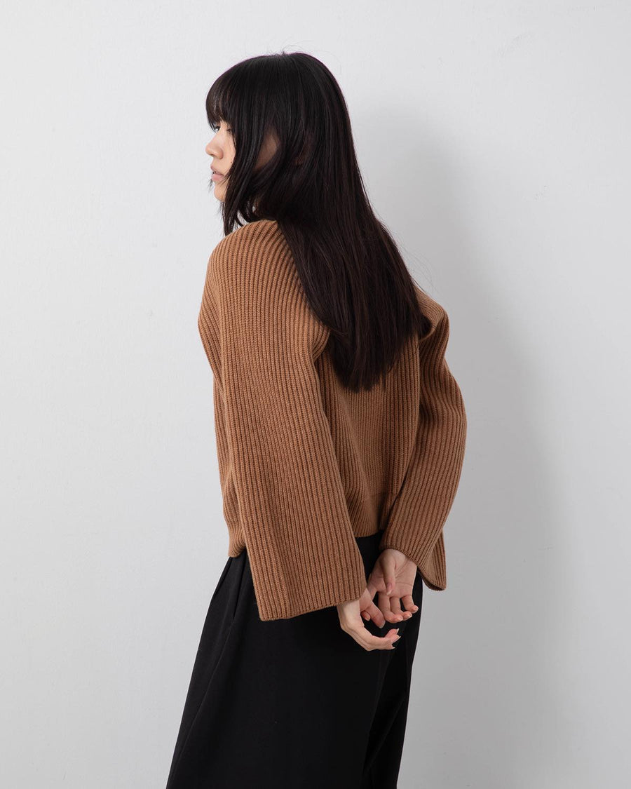 RIBBED KNIT WOOL SHRUG – COVERCHORD