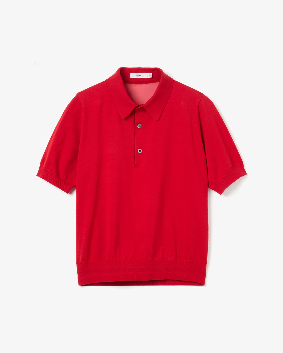 SHEER BACK POLO KNIT