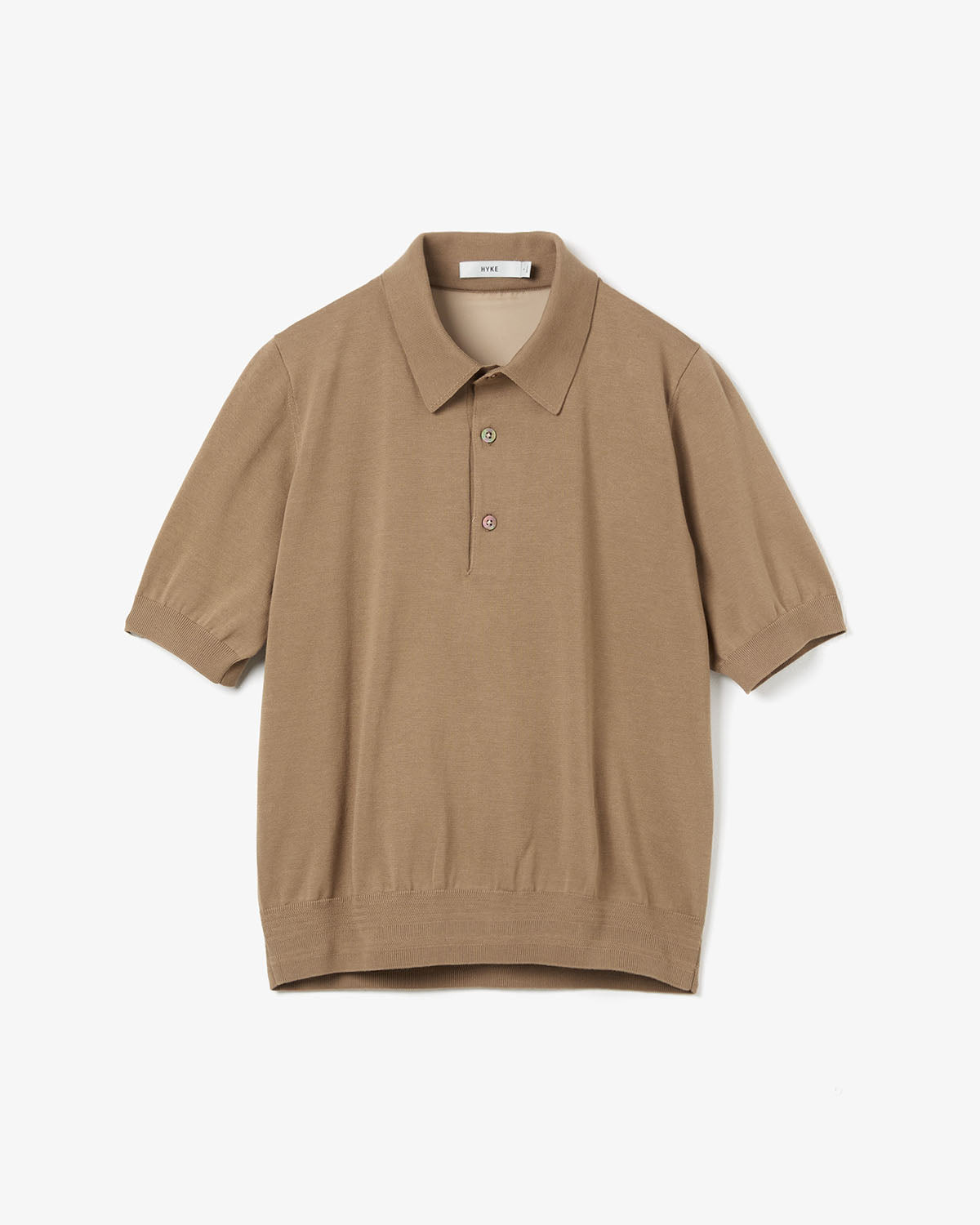 SHEER BACK POLO KNIT