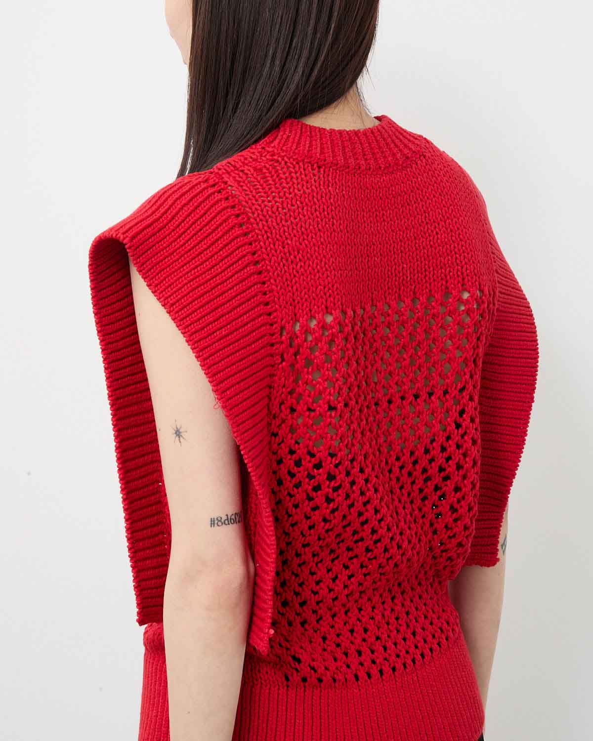 CROCHET SLEEVELESS KNIT