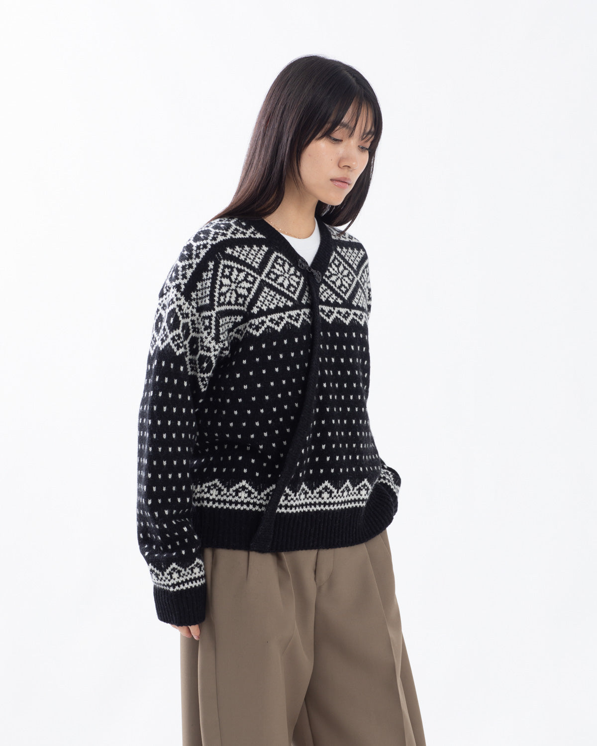 NORDIC WRAP SWEATER