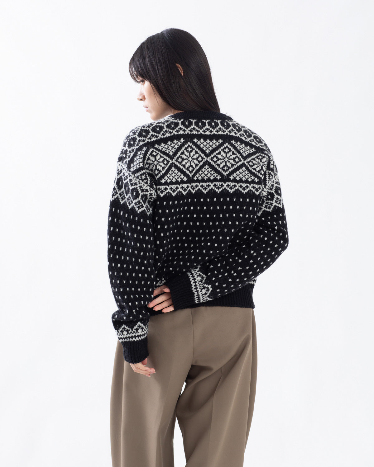 NORDIC WRAP SWEATER