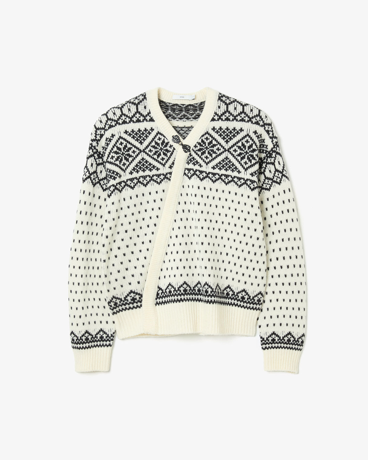 NORDIC WRAP SWEATER