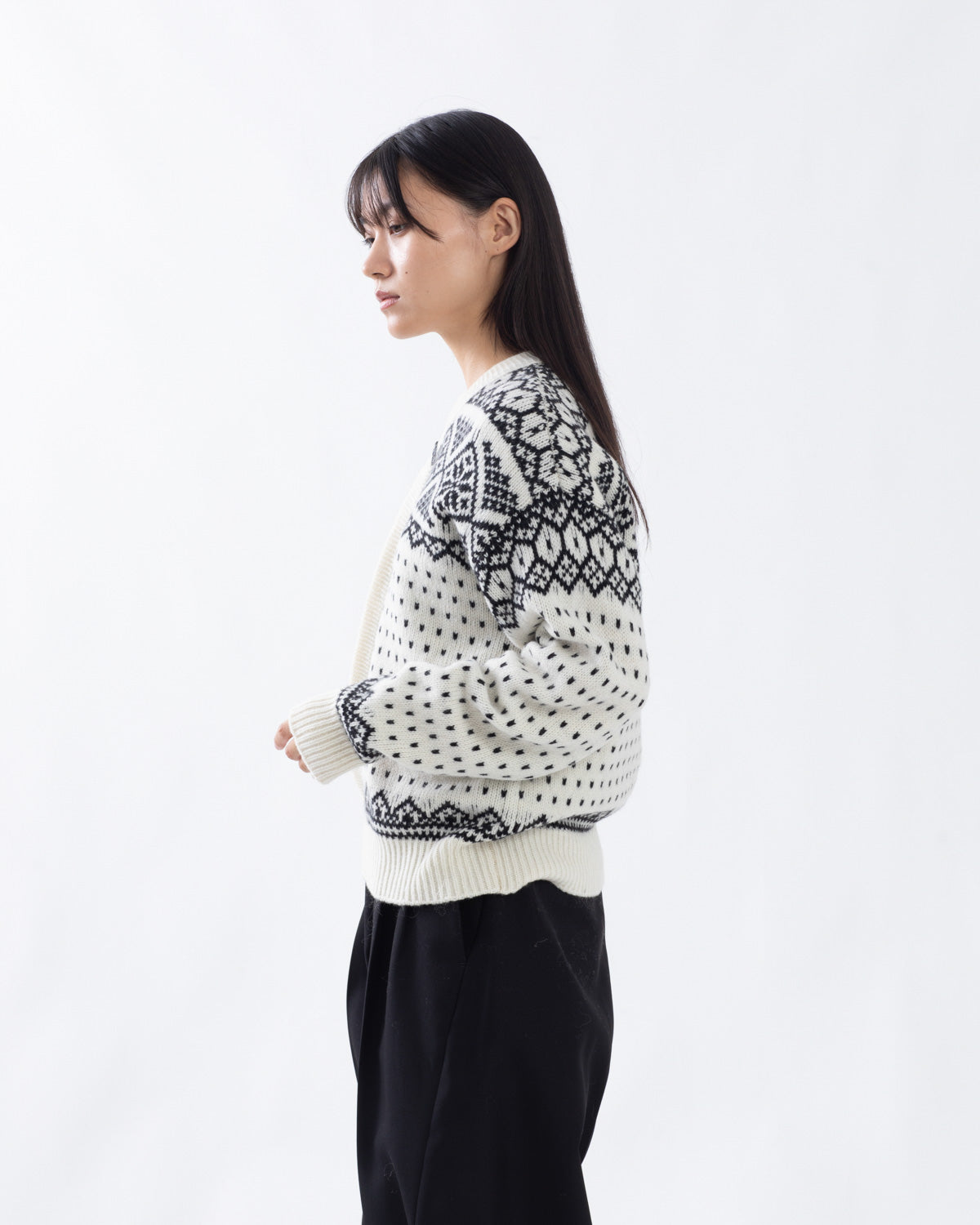 NORDIC WRAP SWEATER