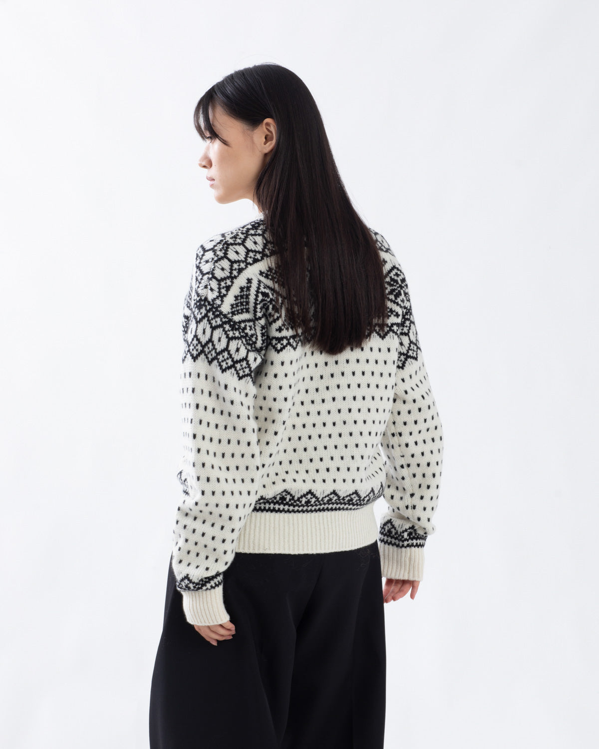 NORDIC WRAP SWEATER