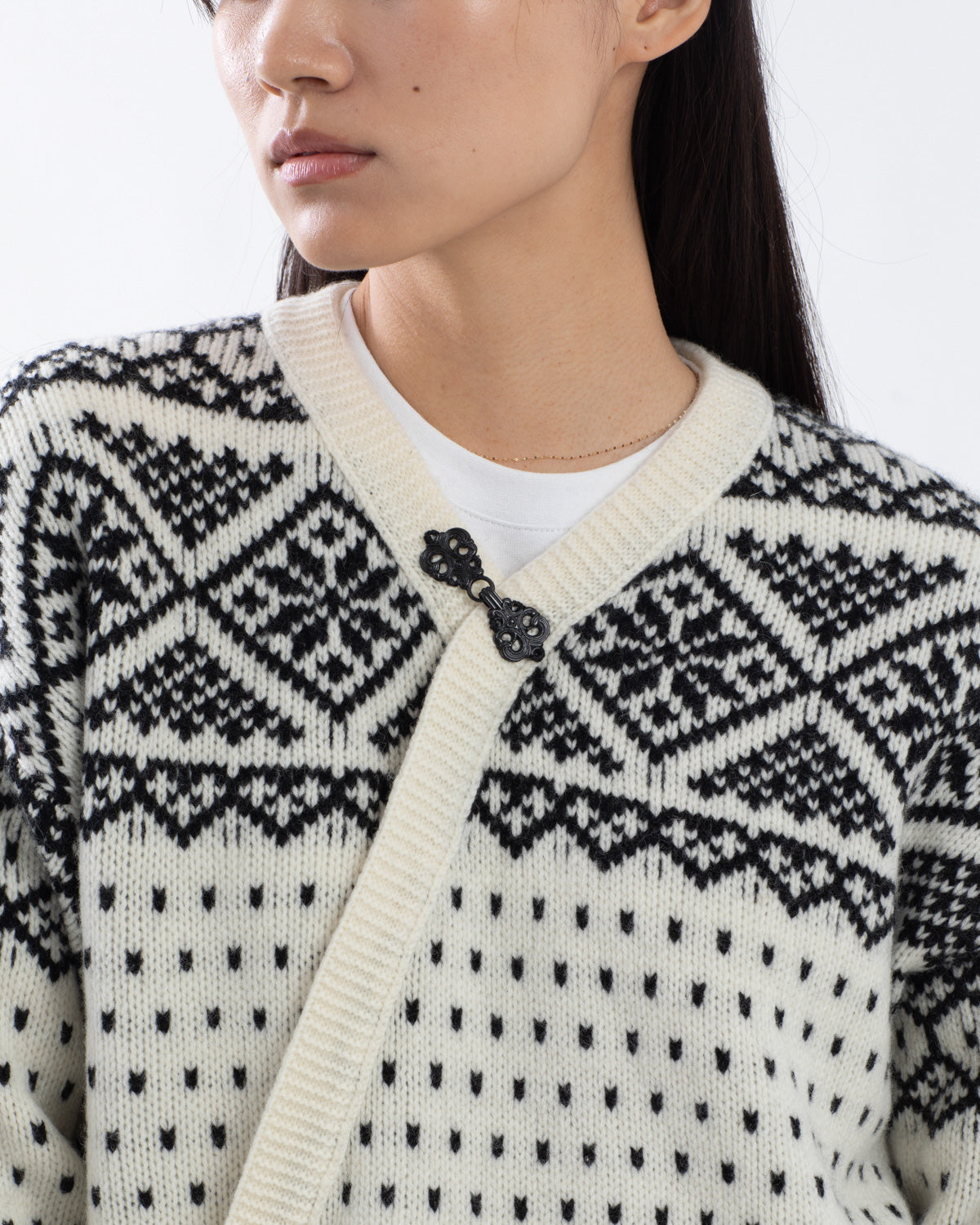 NORDIC WRAP SWEATER