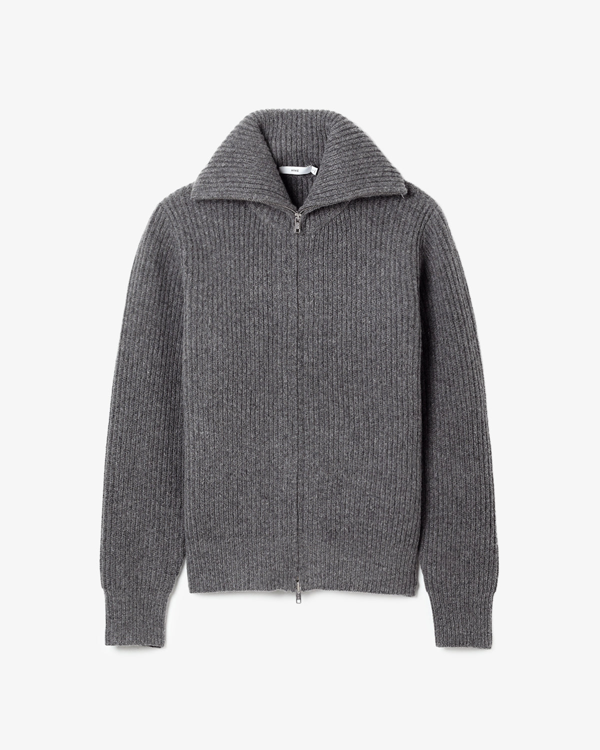 RIBBED ZIP SWEATER