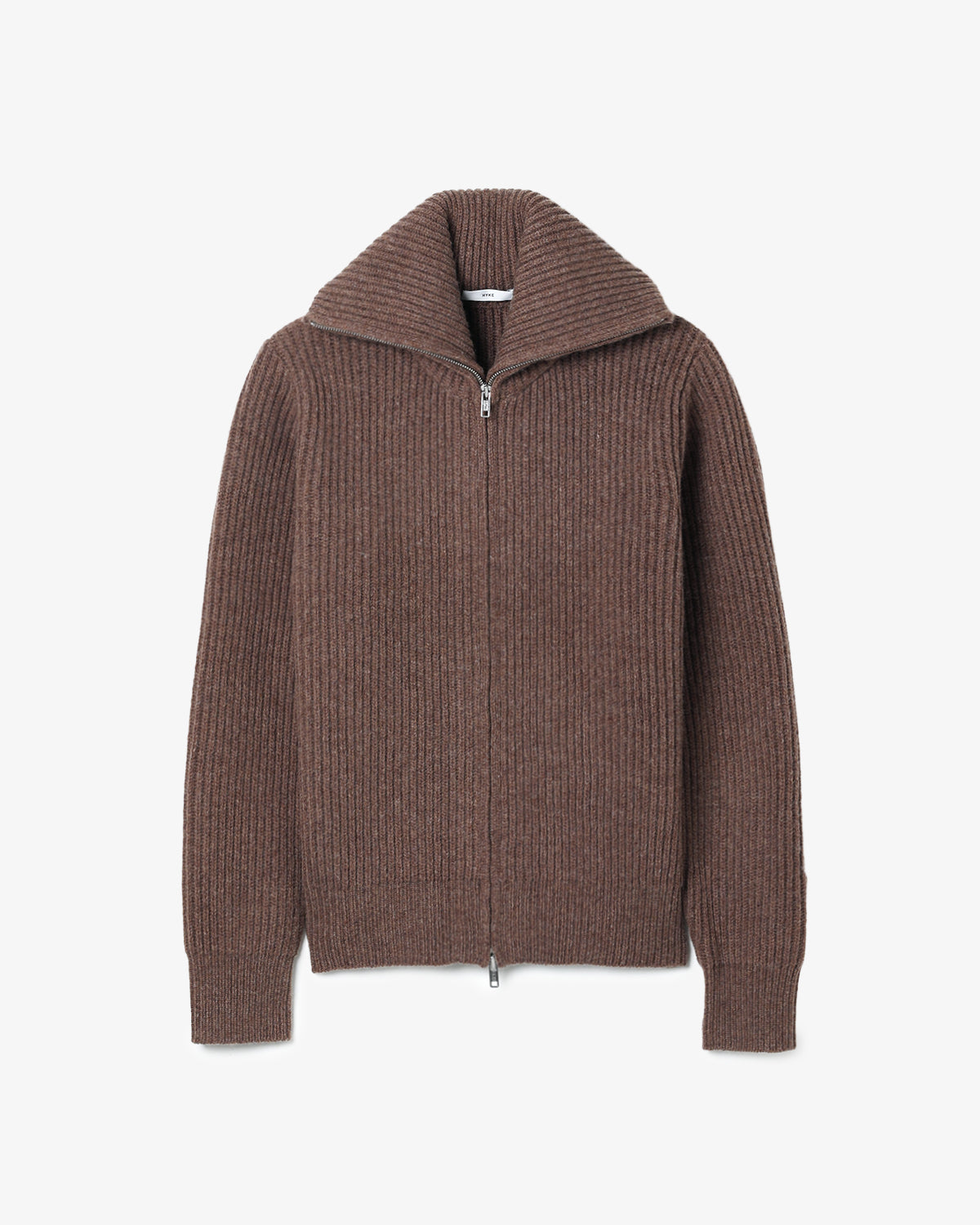 RIBBED ZIP SWEATER