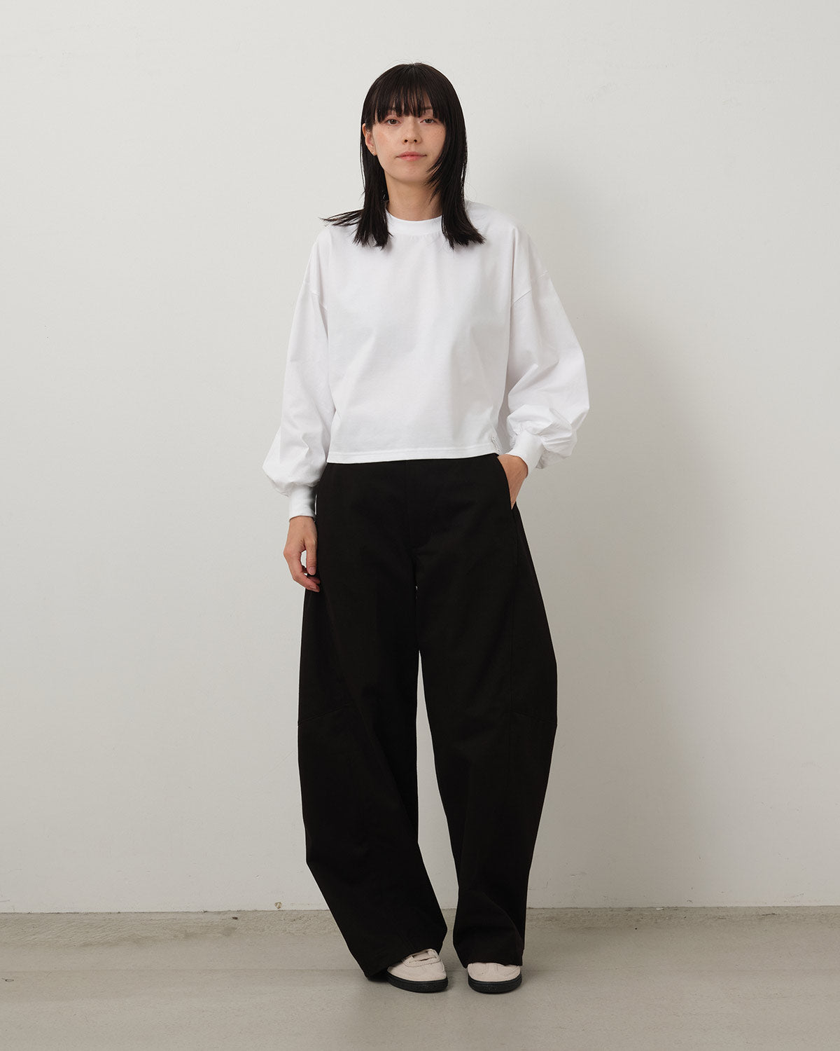 BARREL-LEG CHINO PANTS