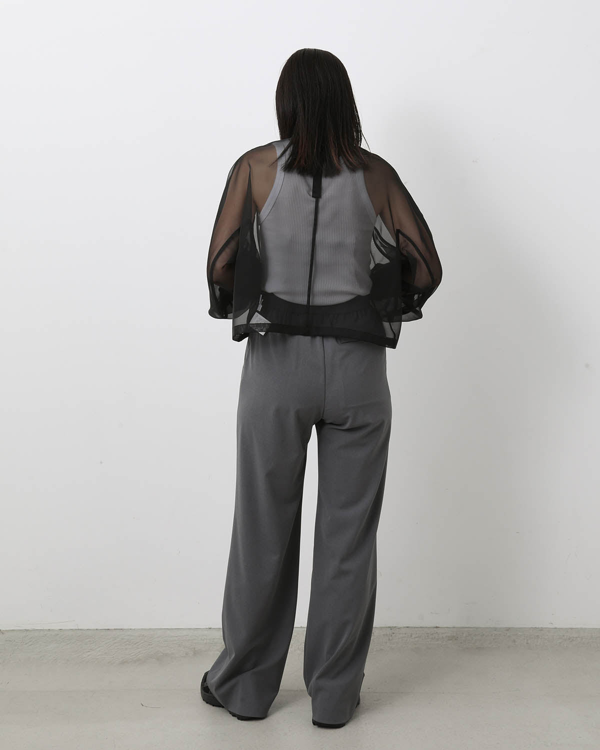 STRETCH WIDE-LEG PANTS