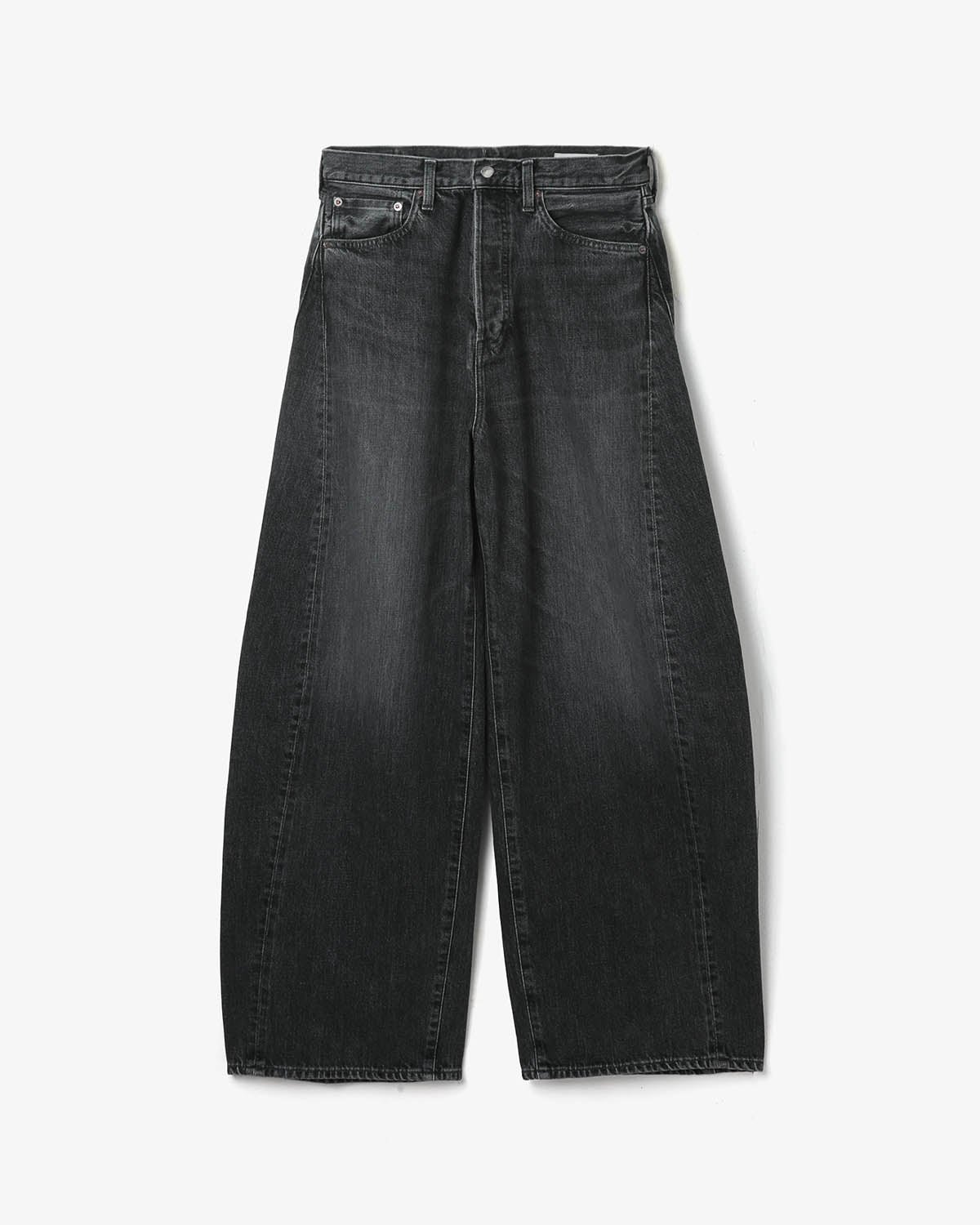 DENIM BARREL-LEG JEANS