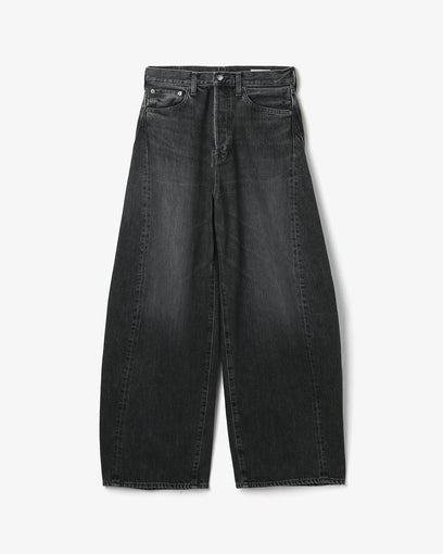 DENIM BARREL-LEG JEANS
