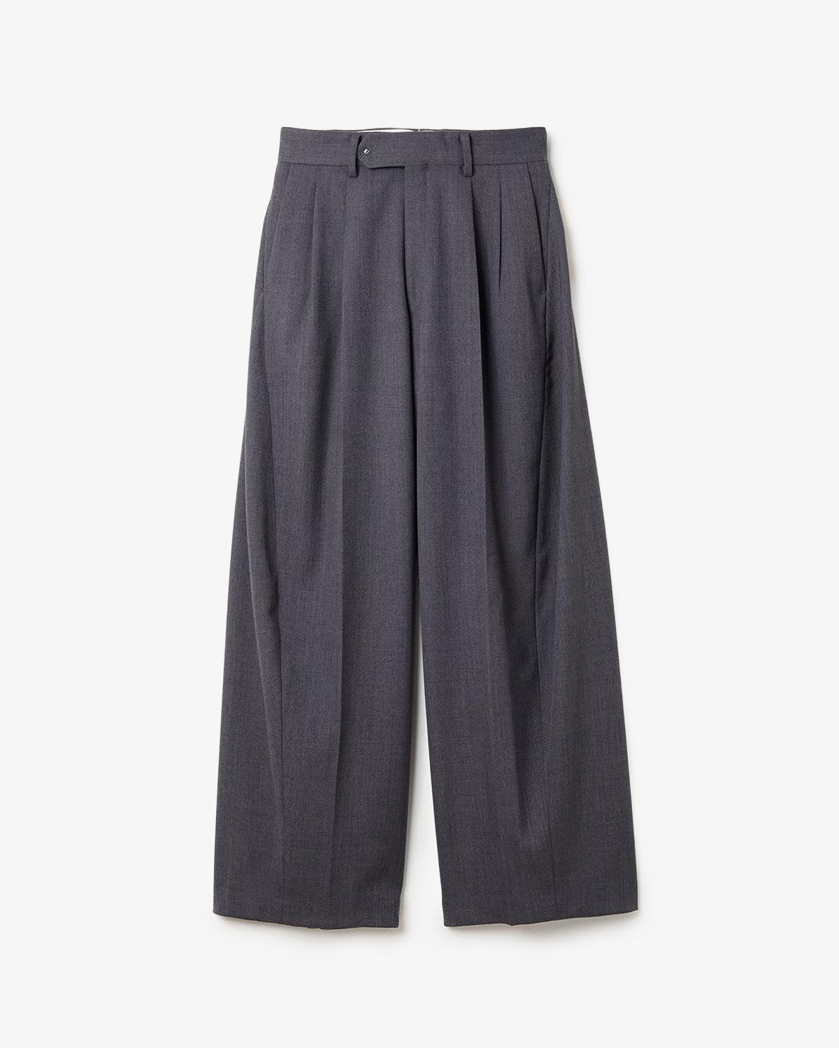 DOESKIN BARREL-LEG PANTS