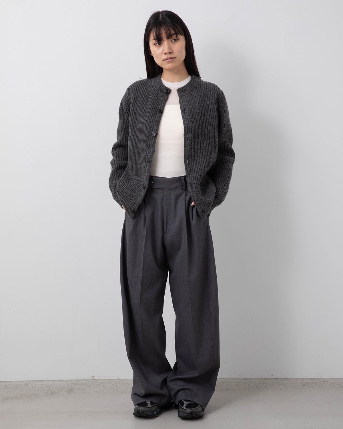 DOESKIN BARREL-LEG PANTS