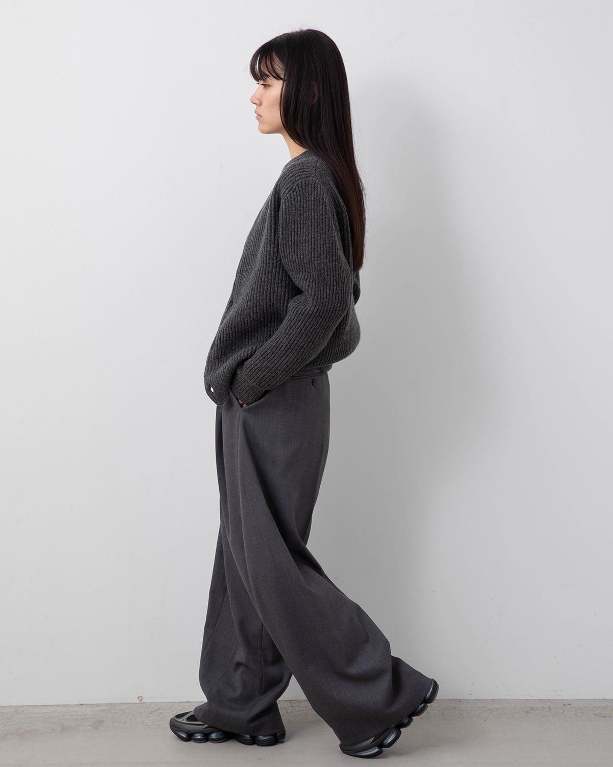DOESKIN BARREL-LEG PANTS