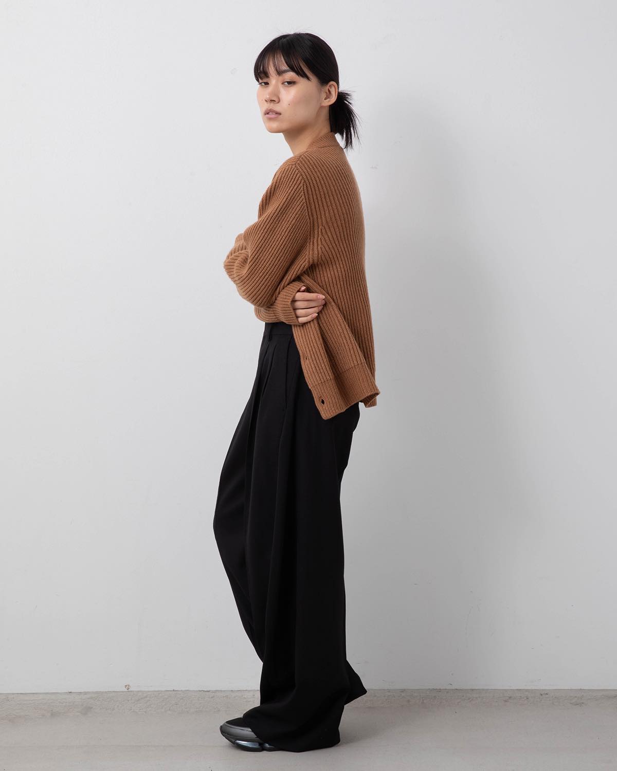 DOESKIN BARREL-LEG PANTS