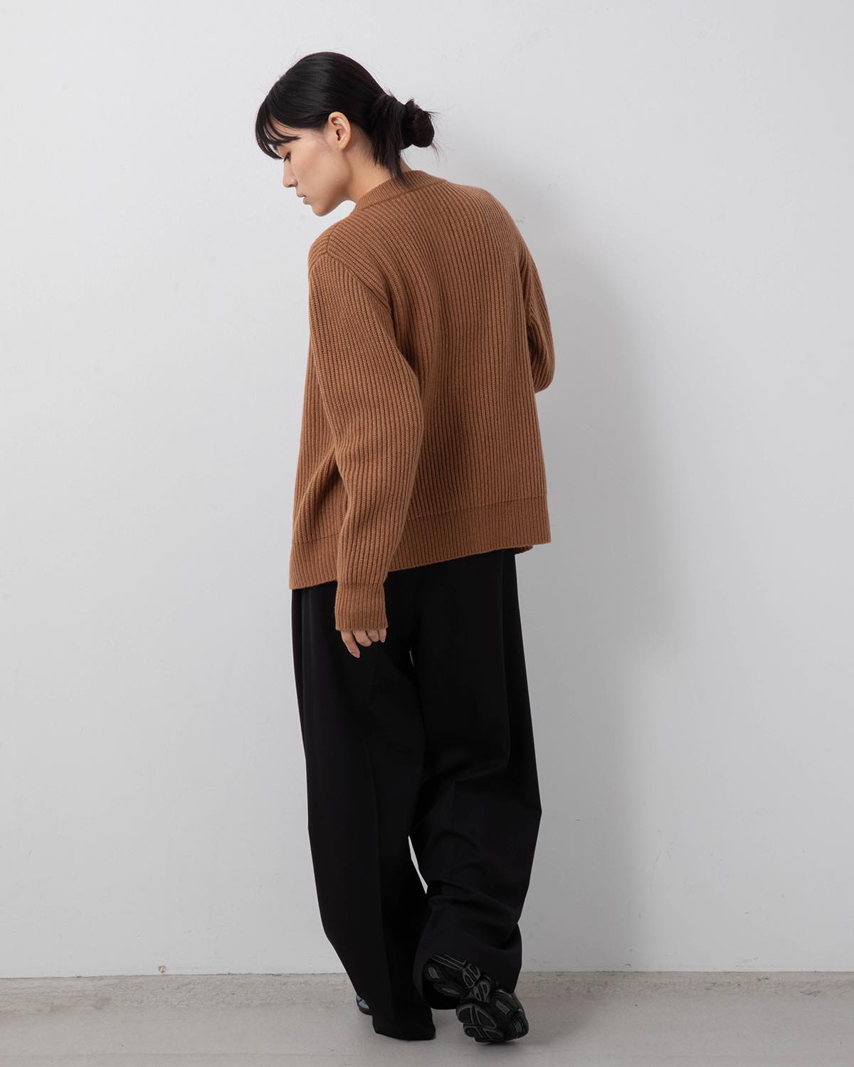 DOESKIN BARREL-LEG PANTS