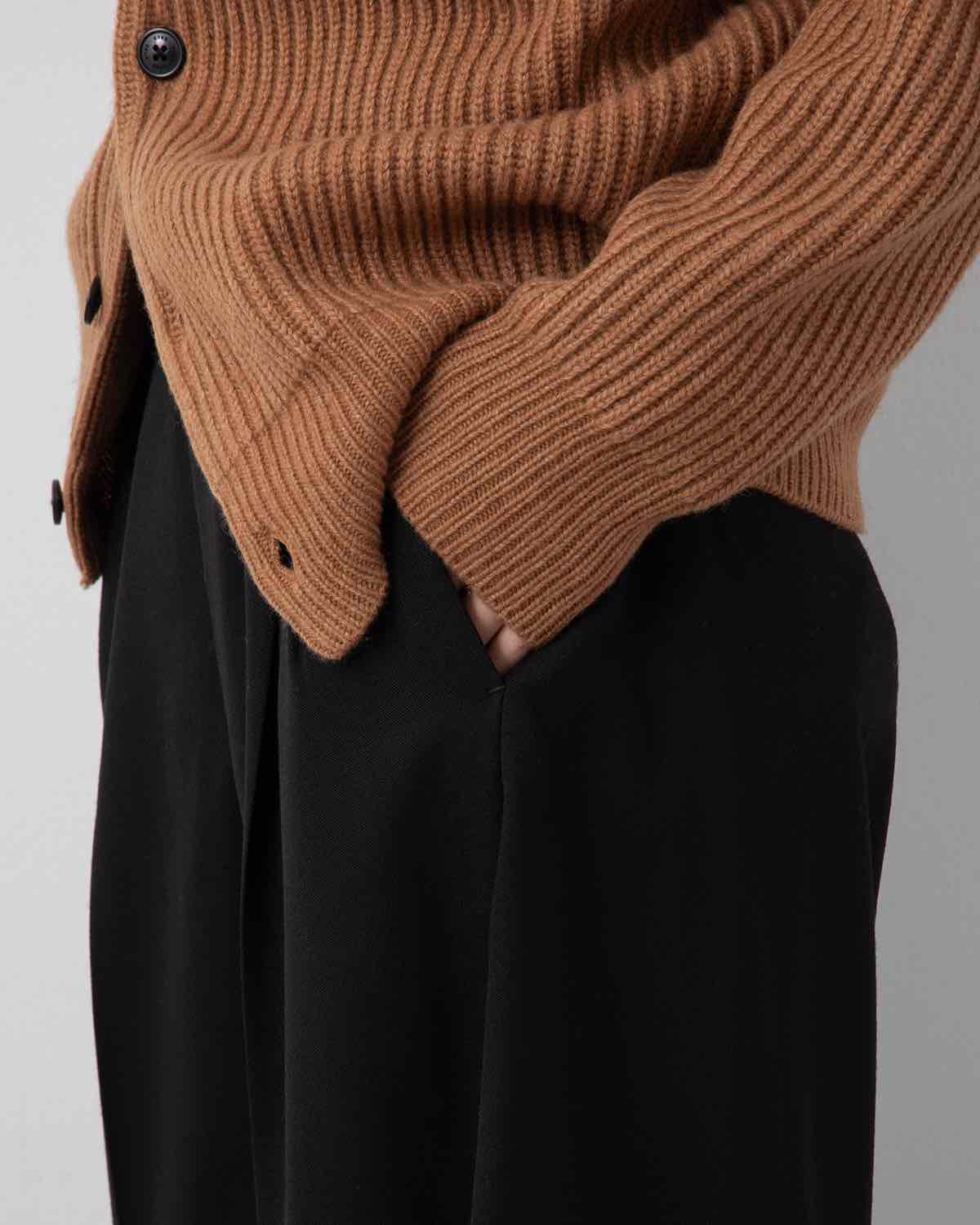 DOESKIN BARREL-LEG PANTS