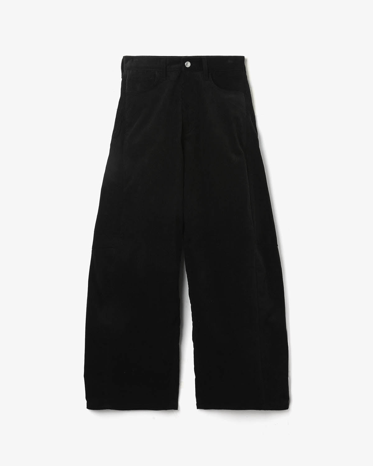 CORDUROY BARREL-LEG JEANS