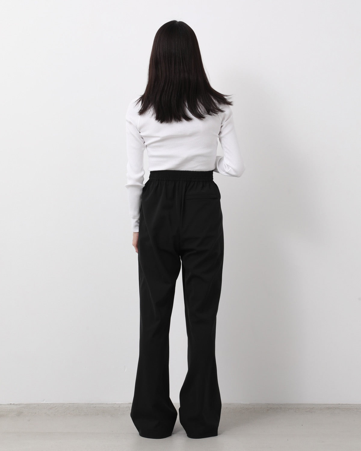 STRETCH WIDE-LEG PANTS
