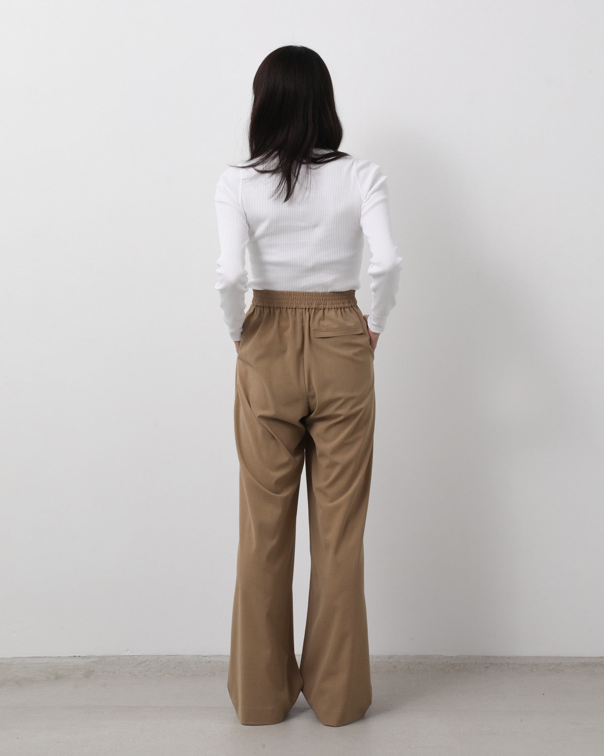 STRETCH WIDE-LEG PANTS