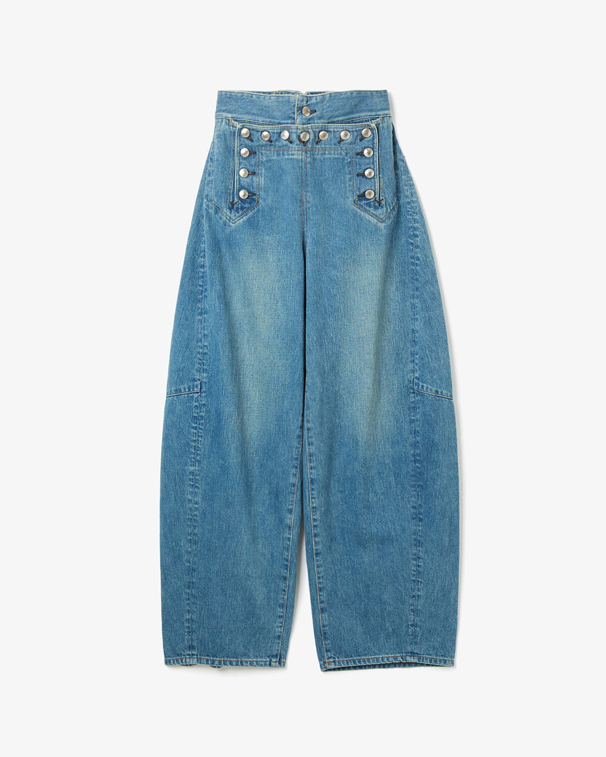 SAILOR BARREL-LEG DENIM PANTS (WOMEN'S)