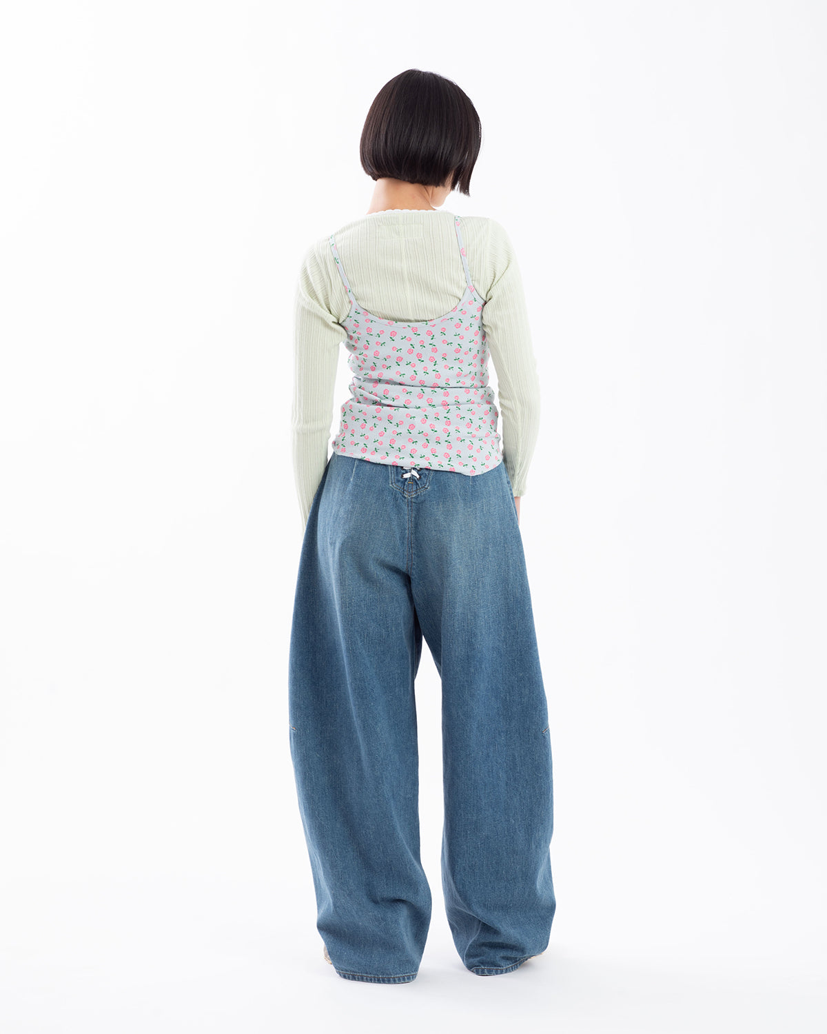 SAILOR BARREL-LEG DENIM PANTS (WOMEN'S)