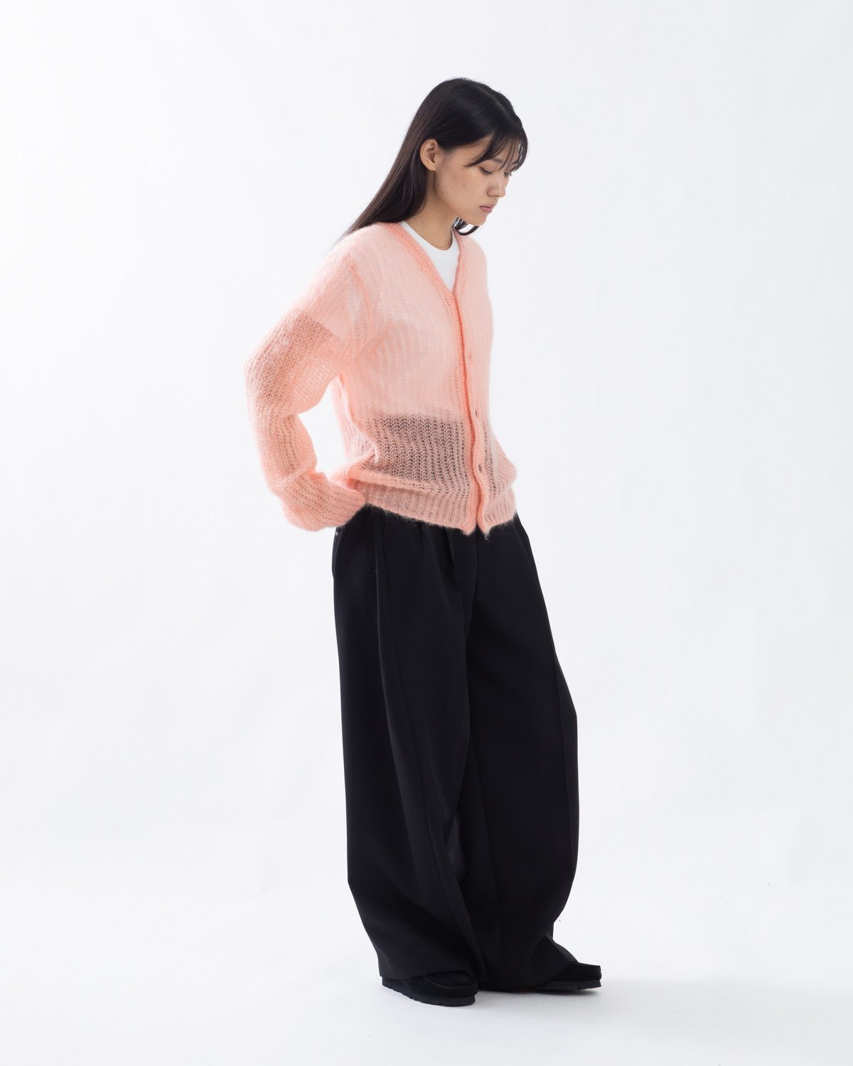 DOESKIN WIDE BARREL LEG PANTS