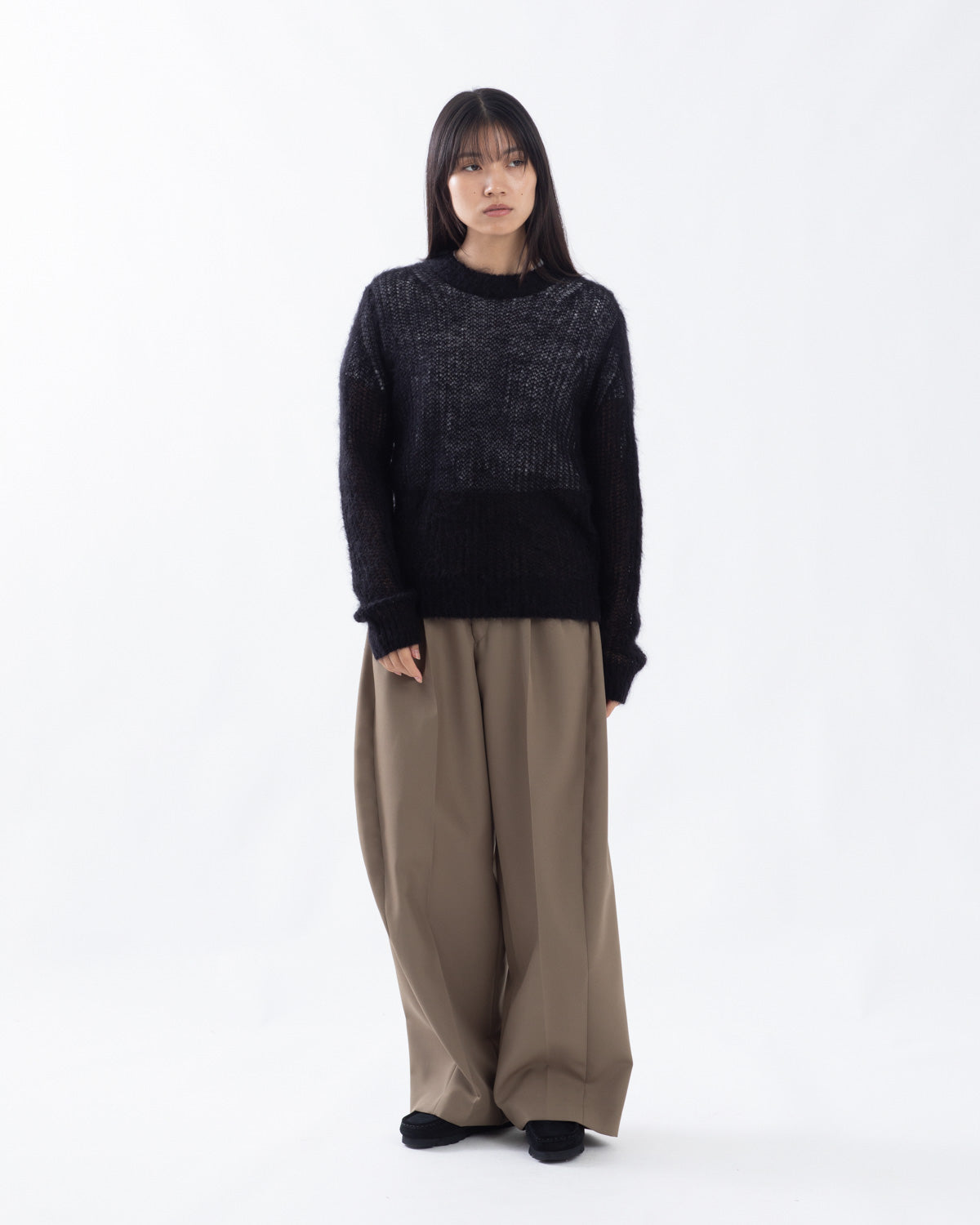 DOESKIN WIDE BARREL LEG PANTS
