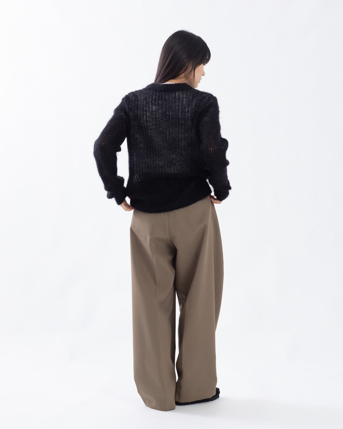 DOESKIN WIDE BARREL LEG PANTS