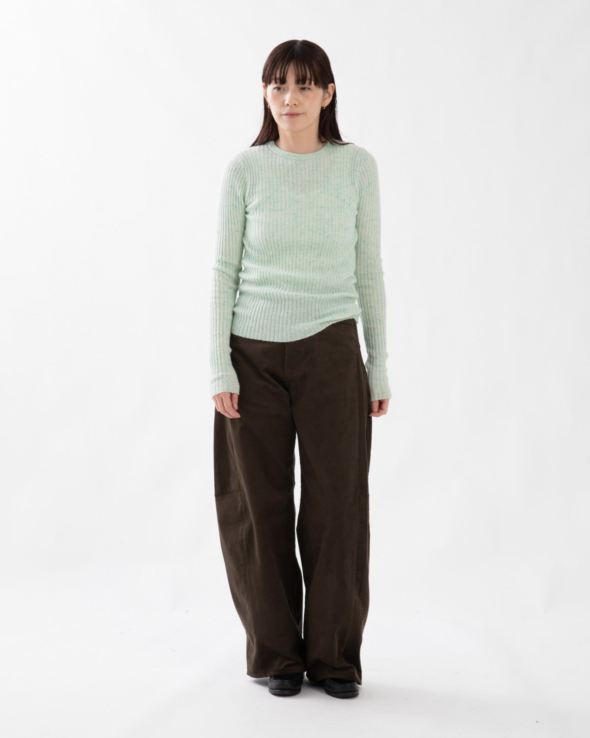 CORDUROY BARREL LEG JEANS