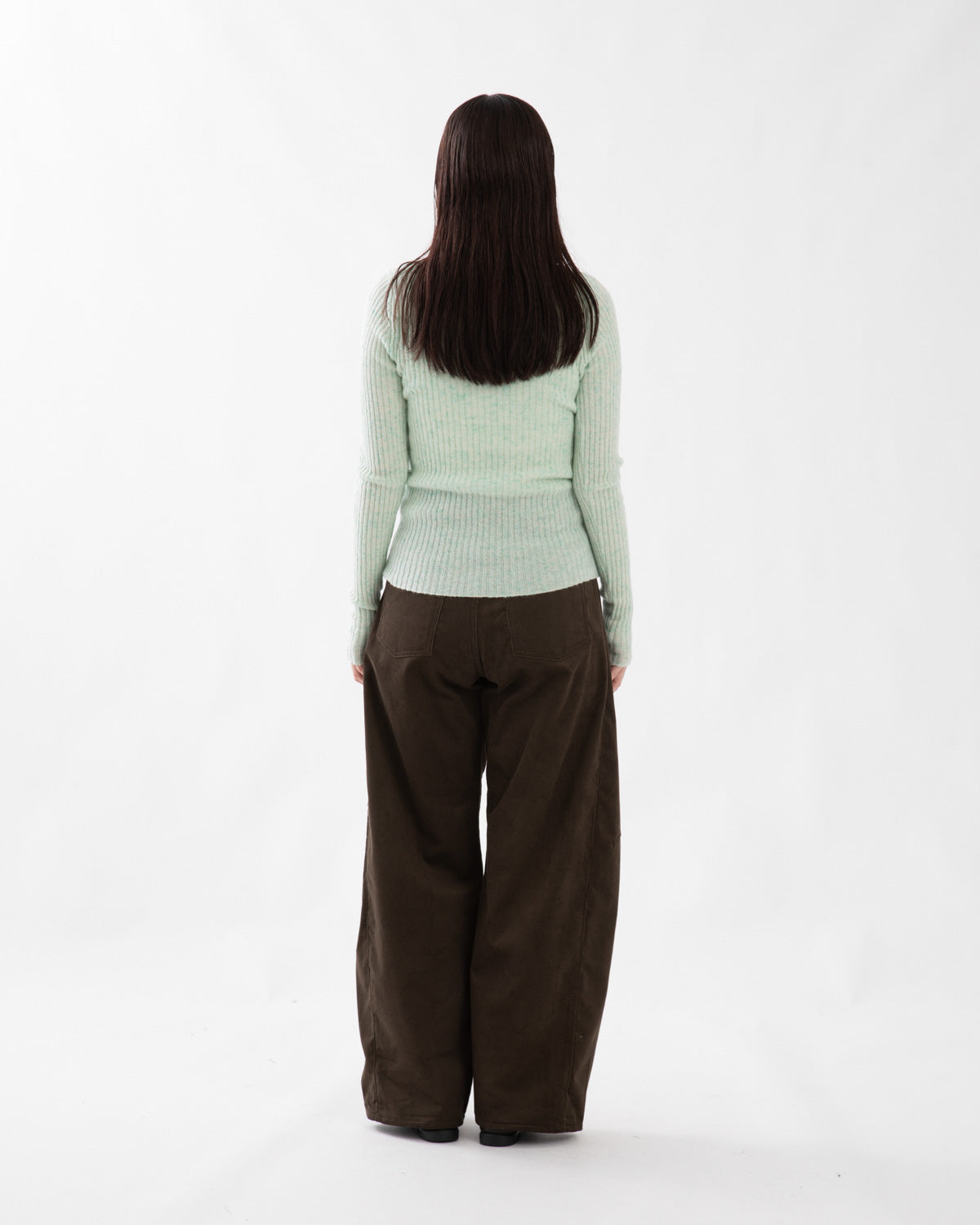 CORDUROY BARREL LEG JEANS