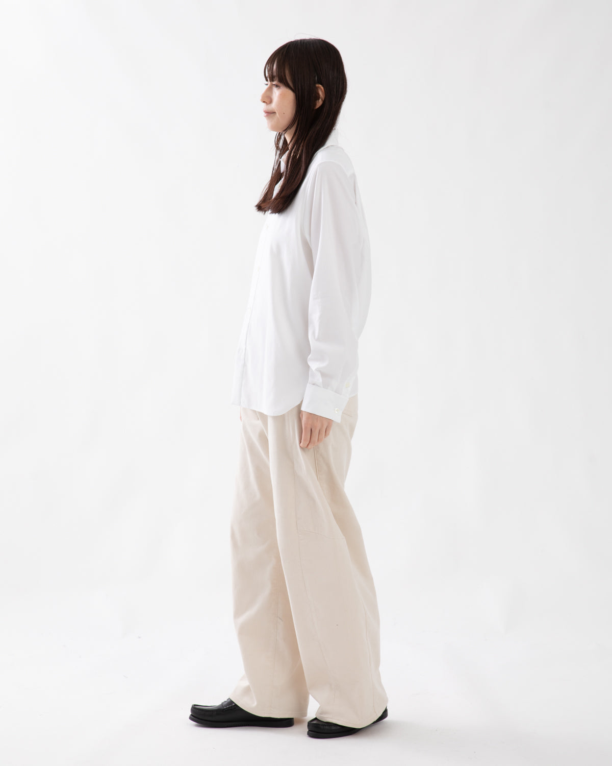 CORDUROY BARREL LEG JEANS