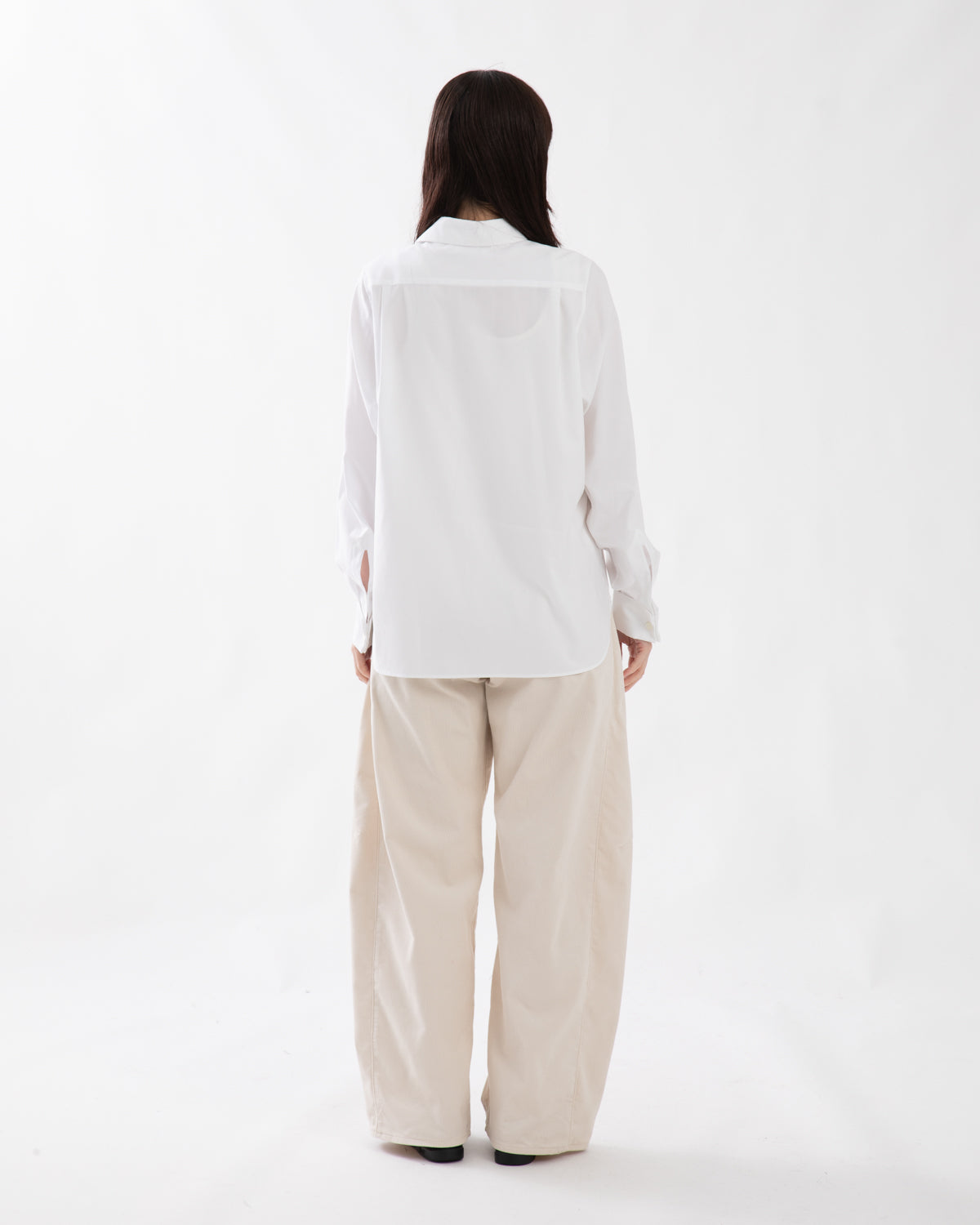 CORDUROY BARREL LEG JEANS