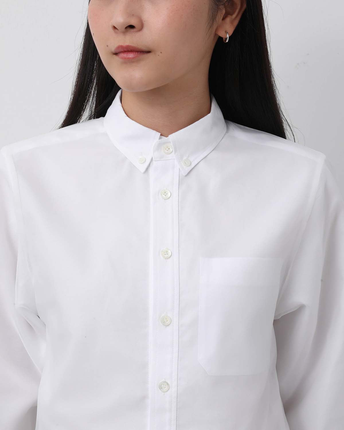 LAYERED OXFORD SHEER SHIRT