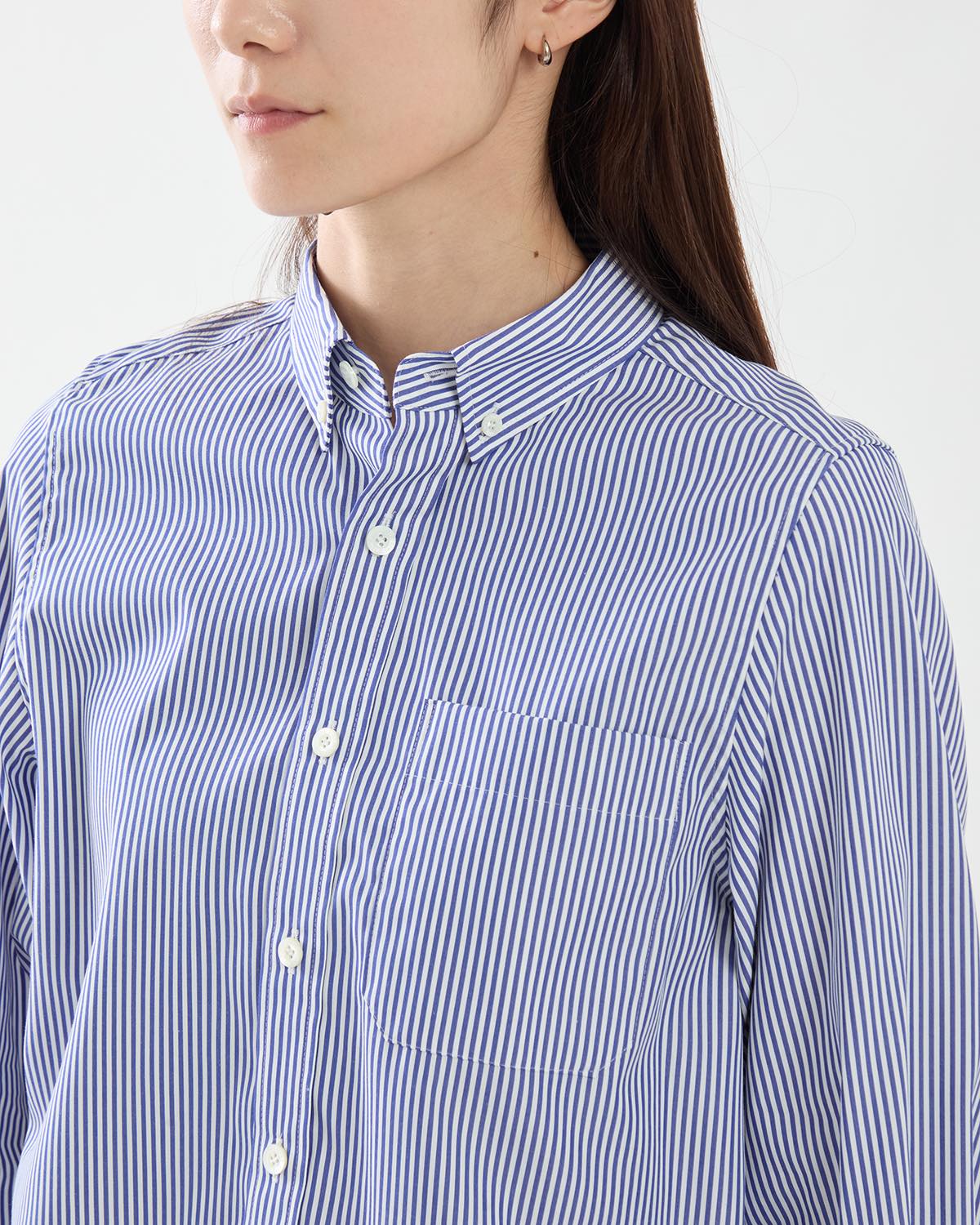 STRIPED CROPPED B.D SHIRT