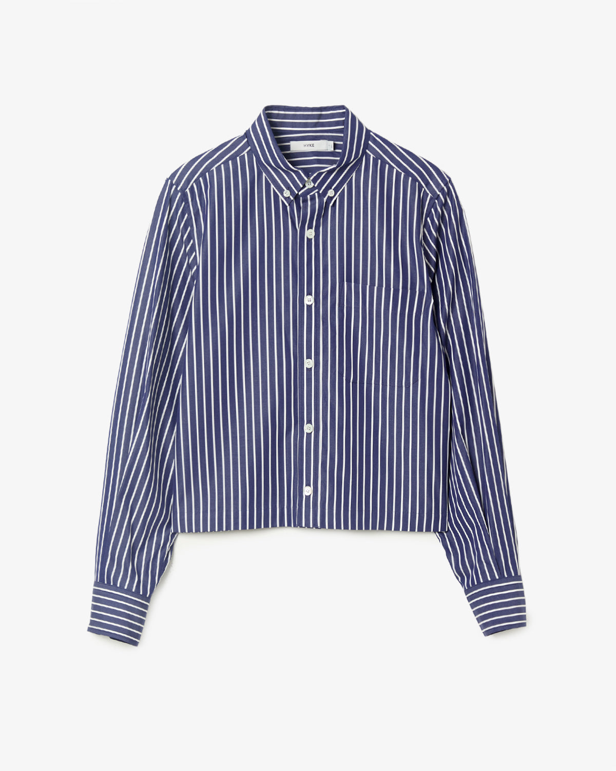 PENCIL STRIPED CROPPED B.D SHIRT